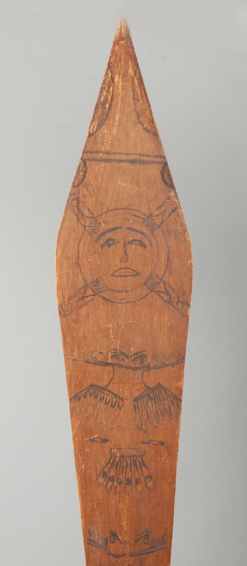 Appraisal: North West Coast Decorated Paddle th cent Together with Native