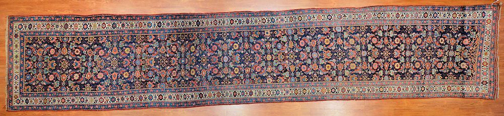 Appraisal: Antique Bijar Runner approx x Persia circa Condition Some side