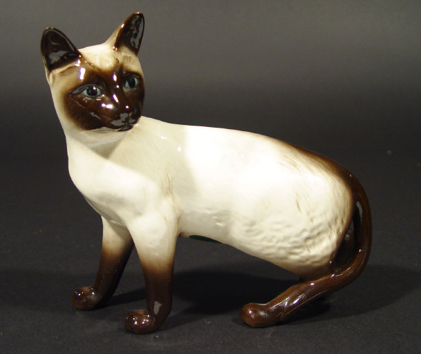 Appraisal: Beswick Siamese cat with hand painted decoration printed factory marks