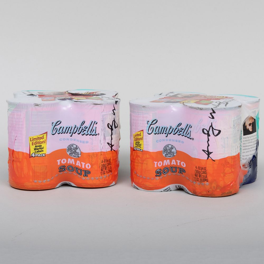 Appraisal: After Andy Warhol - Campbell's Soup Cans Two sets of