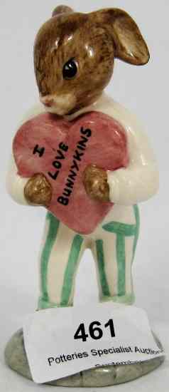 Appraisal: Royal Doulton Bunnykins Figure Sweetheart DB I love Bunnykins Limited