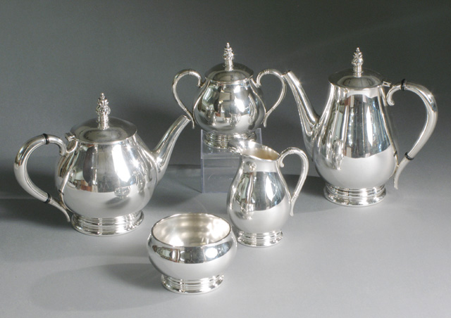 Appraisal: INTERNATIONAL SILVER STERLING COFFEE TEA SERVICE piece set in the