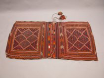 Appraisal: Turkish Saddlebags C th Century Each side has a geometric