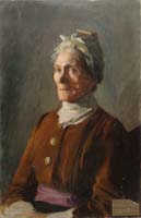 Appraisal: WILL ROWLAND DAVIS American - PORTRAIT OF AN OLDER WOMAN