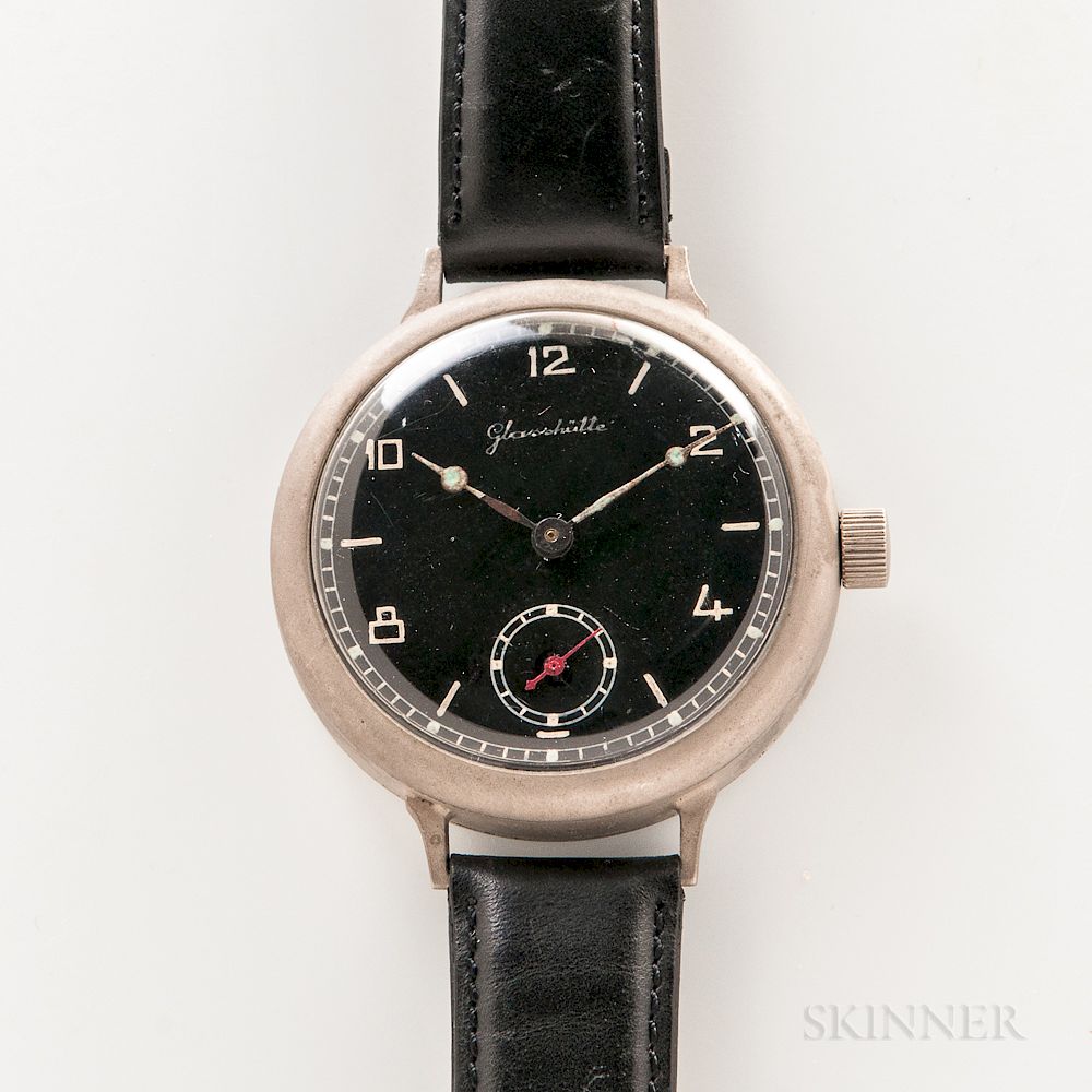 Appraisal: Systeme Glashutte Pilot's Watch Systeme Glashutte Pilot's Watch no oversize