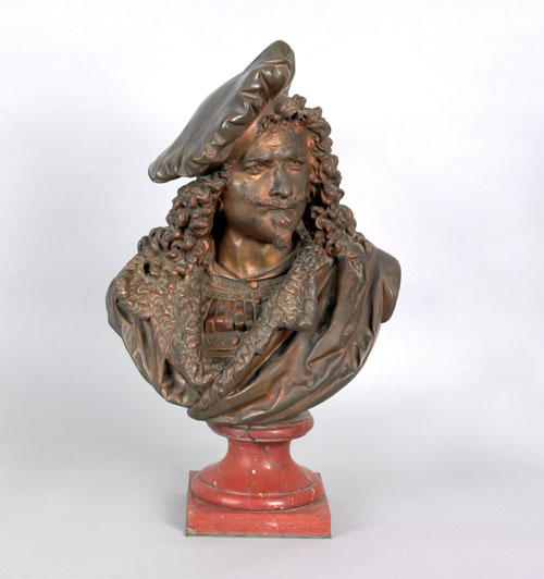 Appraisal: Albert Ernest Carrier-Belleuse French - bronze bust of Rembrandt inscribed