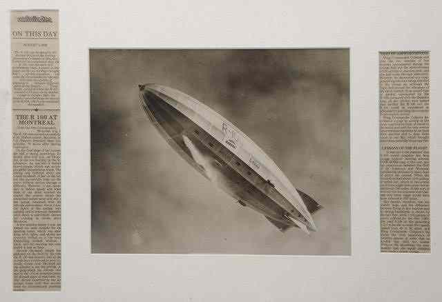 Appraisal: A Collection of framed Photographs The Airship R with associtated