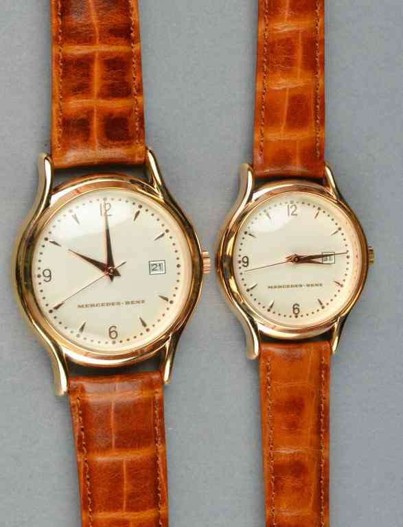 Appraisal: Mercedes Benz Wrist WatchesHis and hers matching watches each with