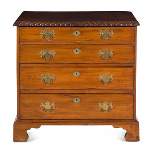 Appraisal: A George III Style Mahogany Chest of Drawers th Century