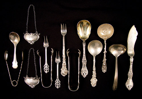 Appraisal: PIECE ESTATE STERLING SILVER COLLECTION To include Reed Barton sugar