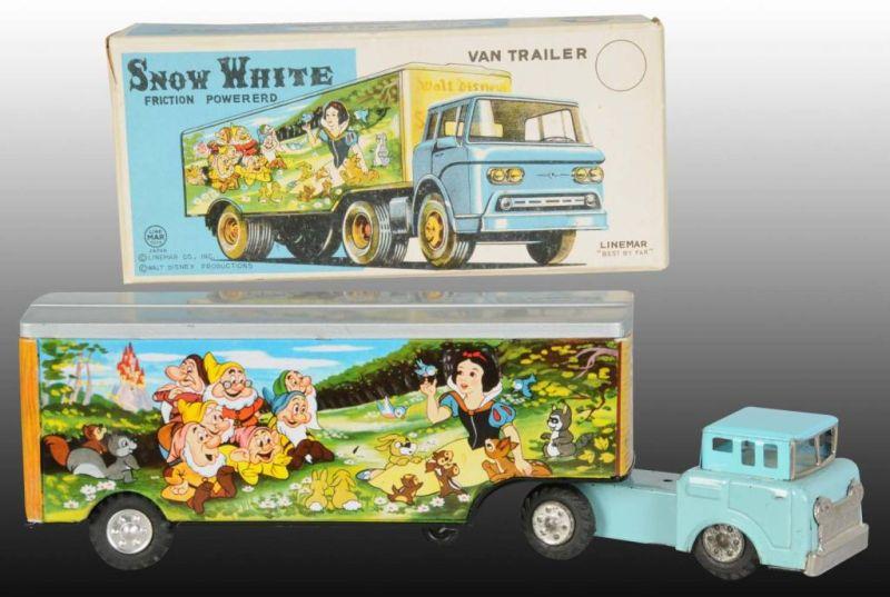 Appraisal: Walk Disney Linemar Snow White Van Trailer Toy Description Japanese