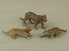 Appraisal: MINIATURE BRONZES - Lot of three Austrian cold painted miniature