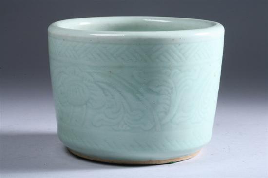 Appraisal: CHINESE CELADON PORCELAIN JARDINI RE - in diam PROVENANCE Private