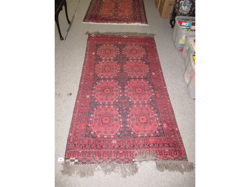 Appraisal: Afghan Mohammed rug m x m