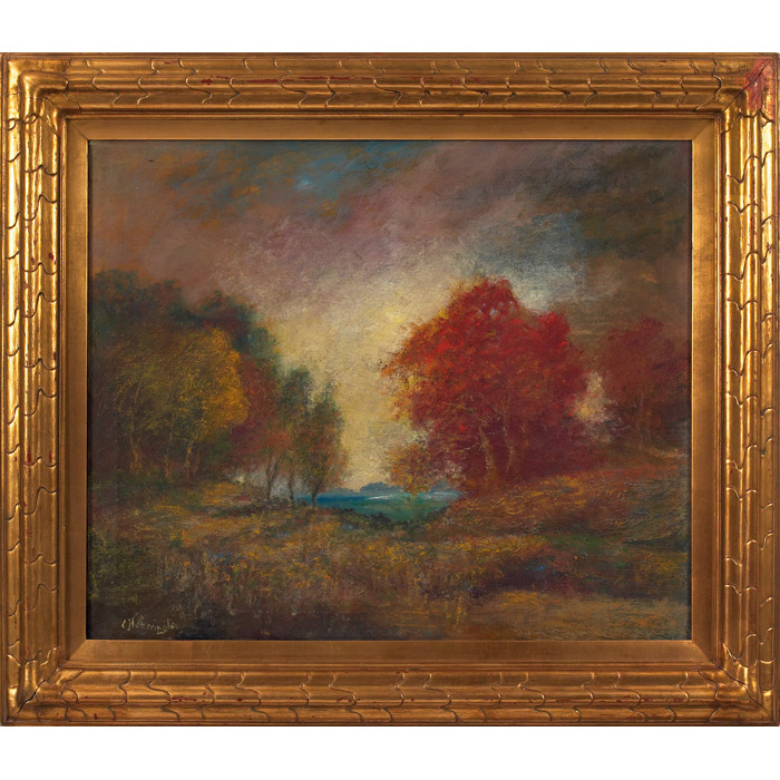 Appraisal: Charles Hetherington Canadian b Autumn Landscape c oil on canvas