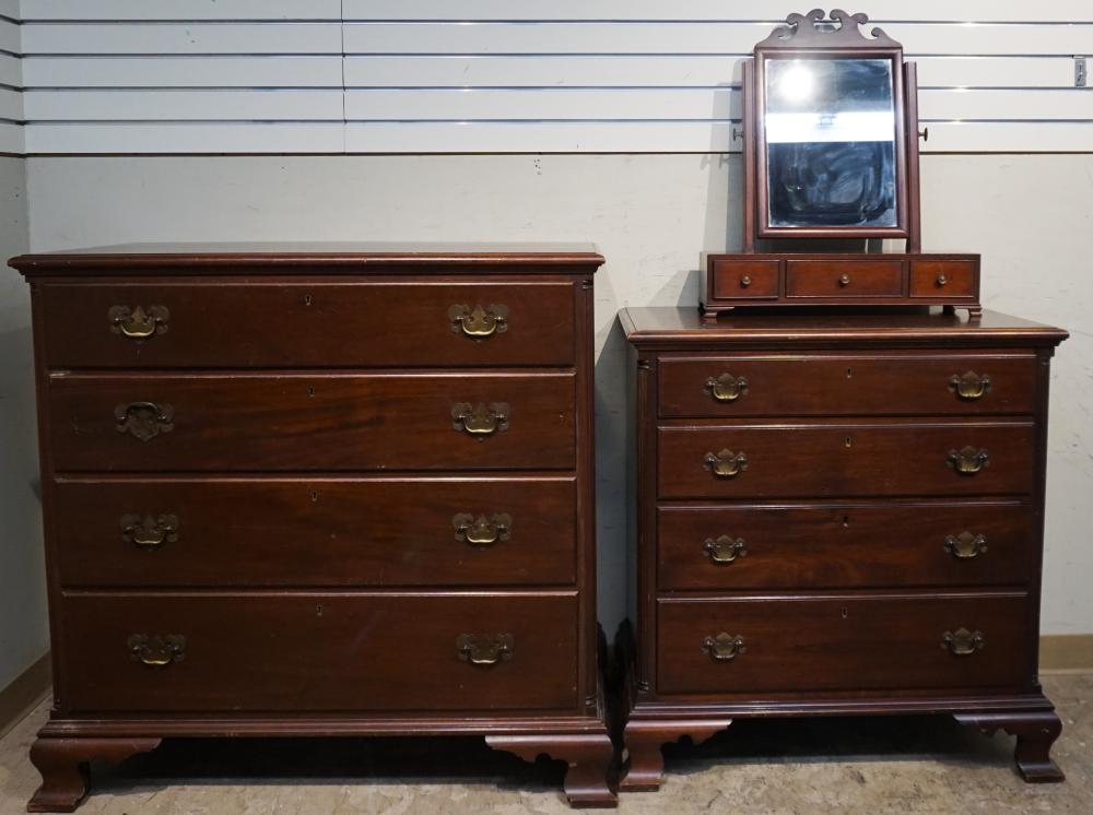 Appraisal: Two Biggs Mahogany Chest of Drawers and Chest Mirror Larger