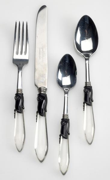 Appraisal: STAINLESS STEEL FLATWARE By Royal Elegance Perma-Brite twenty-four piece service