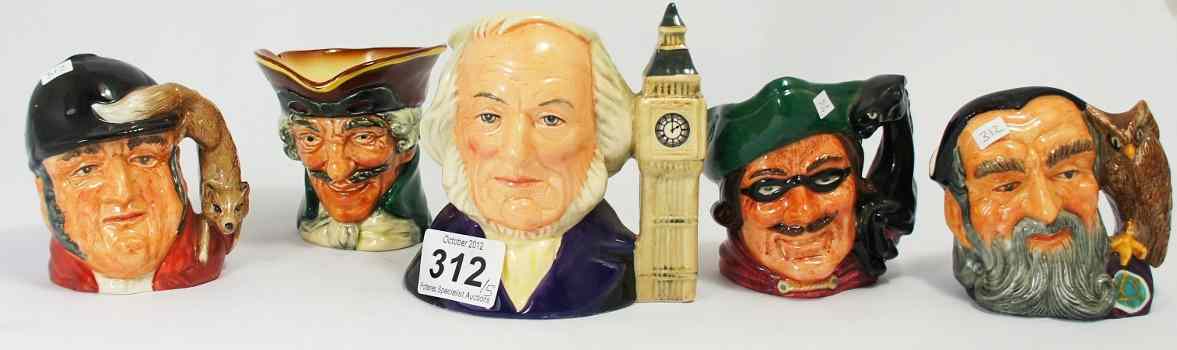 Appraisal: Royal Doulton Small Character Jugs comprising Dick Turpin D John