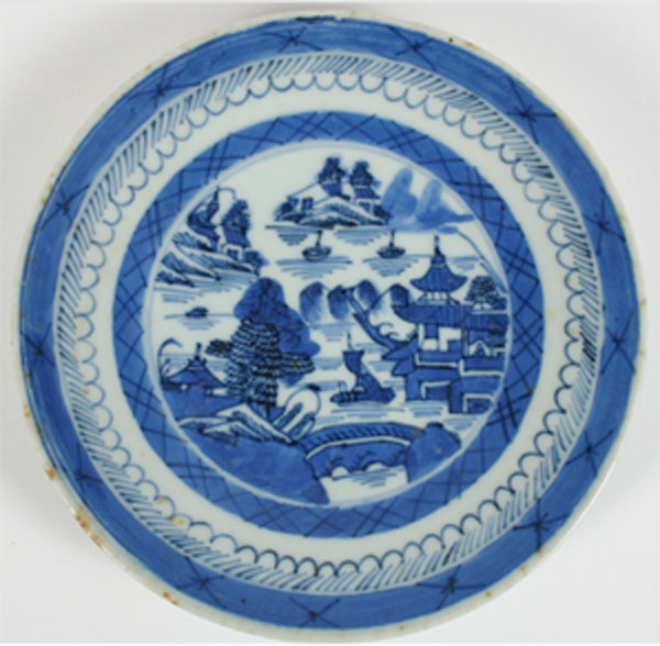 Appraisal: Twenty-seven porcelain articles Chinese blue and white Canton pattern two