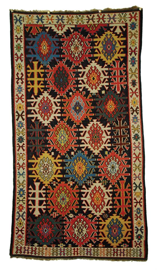 Appraisal: KUBA KILIM Caucasus circa feet inch x feet inch