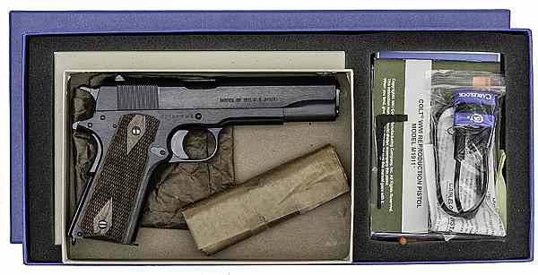 Appraisal: Colt WWI Commemorative Semi-Auto Pistol ACP cal '' barrel S