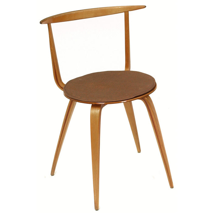 Appraisal: George Nelson pretzel side chair by Herman Miller c birch