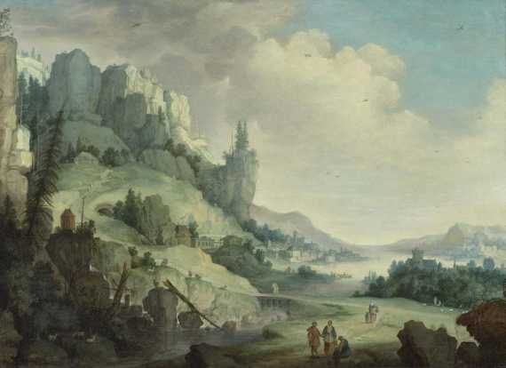 Appraisal: HECK CLAES DIRCKSZ VAN DER Alkmar after Mountain landscape Oil