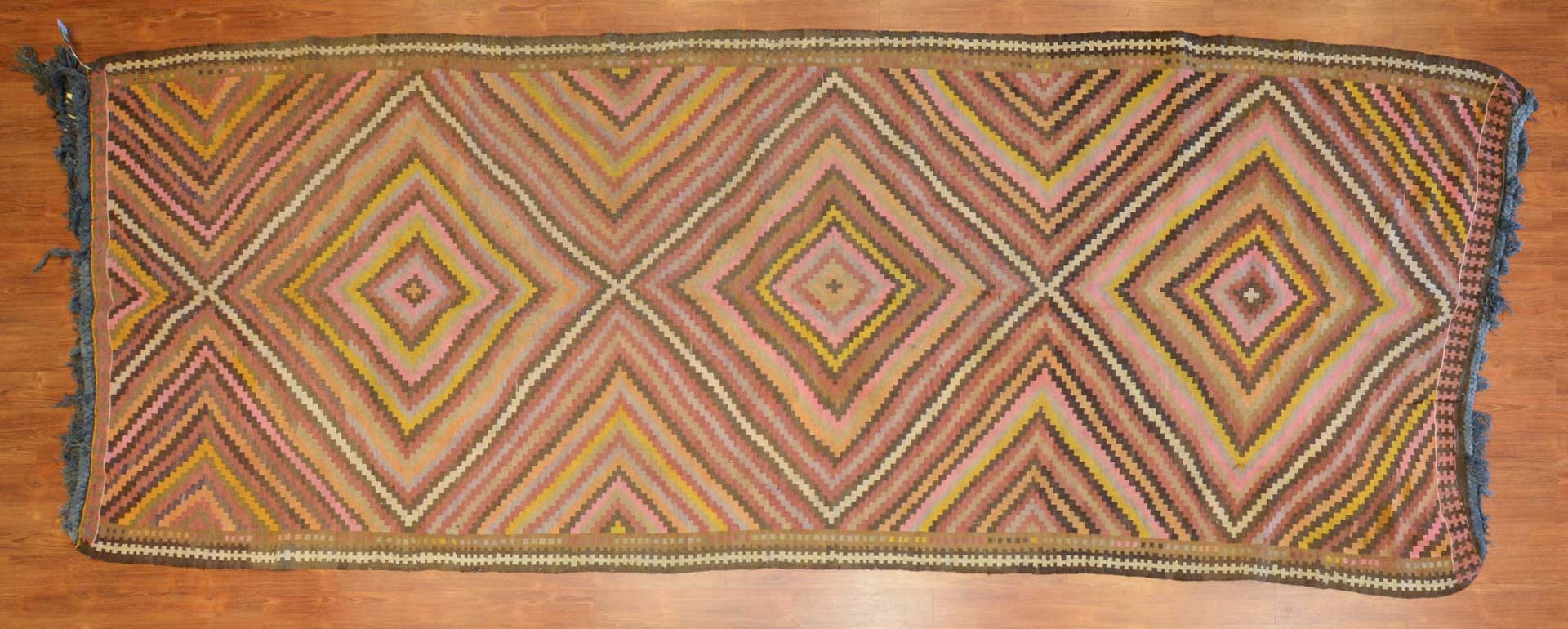 Appraisal: Semi-antique Afghan Kilim rug approx x Afghanistan circa Condition Good