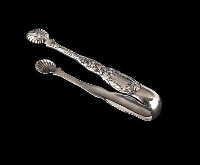 Appraisal: Tiffany Co Chrysanthemum -Pattern Sterling Silver Sugar Tongs the pattern