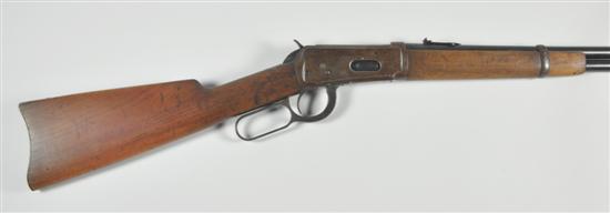 Appraisal: Winchester Model Saddle Ring Carbine In WCF Barrel has approximately