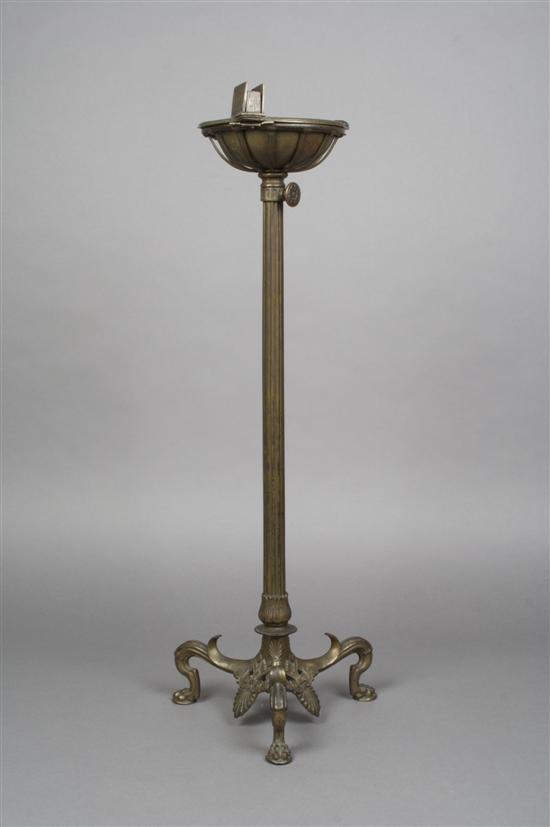 Appraisal: A Tiffany Studios Bronze Smokers Stand Height when lowered inches