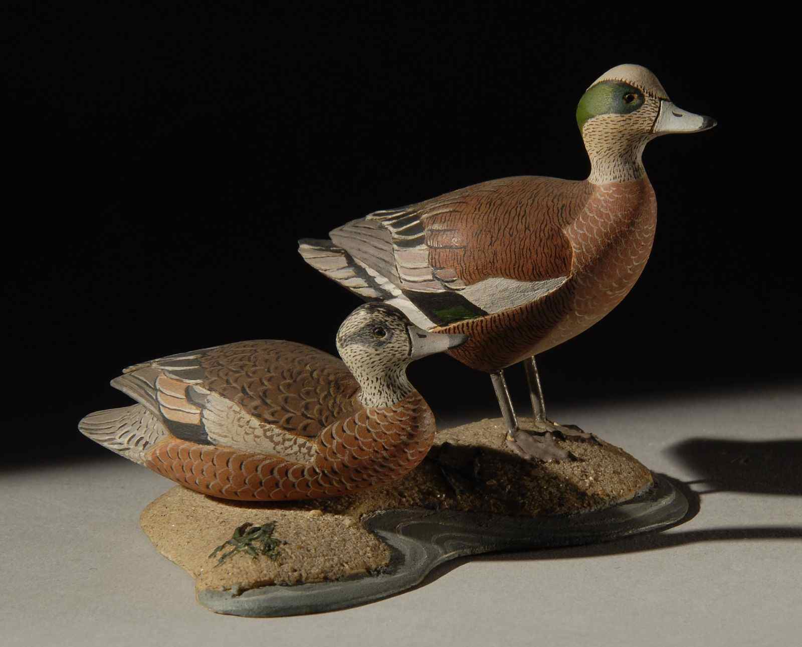 Appraisal: PAIR OF AMERICAN WIDGEON BALD PATEBy Allen J King -