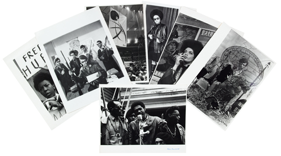 Appraisal: BLACK PANTHERS SHAMES STEPHEN ET AL Group of seven gelatin