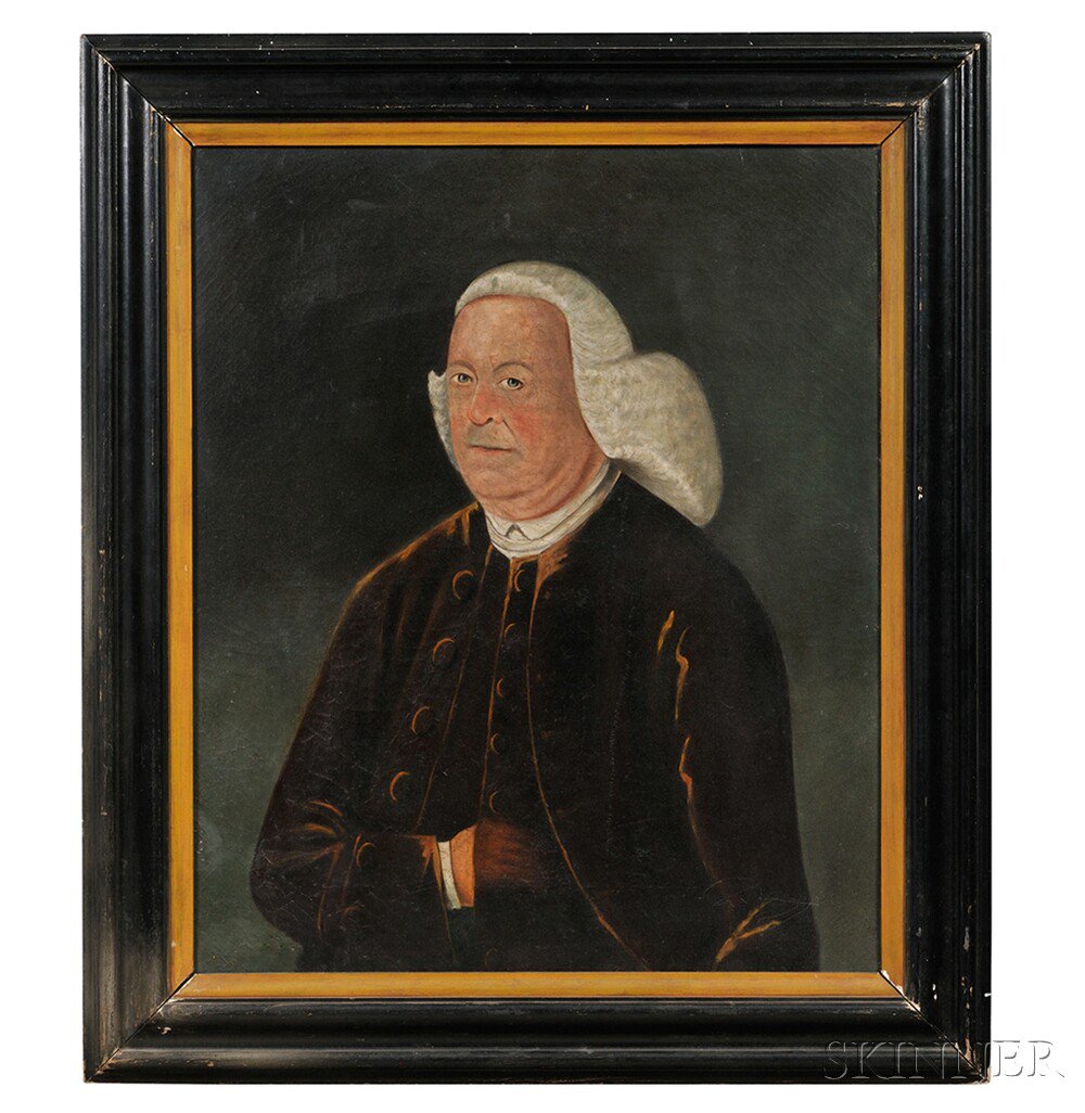 Appraisal: American School Late th Century Portrait of a Gentleman in