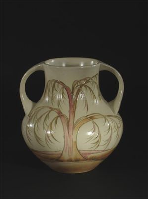 Appraisal: Weeping Willow' a Moorcroft Pottery twin-handled vase designed by William