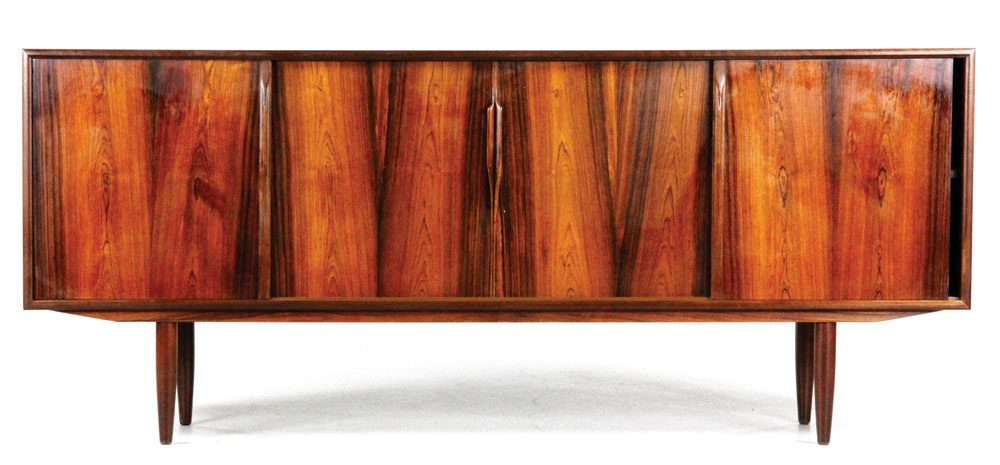 Appraisal: - Christiansen Danish Modern Rosewood Credenza Axel Christiansen Danish modern