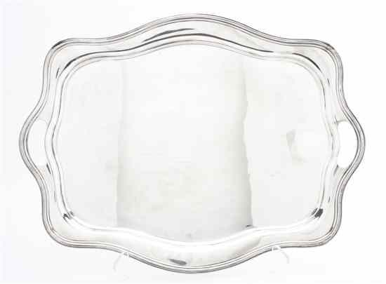 Appraisal: An American Sterling Silver Serving Tray Dominick Haff retailed by