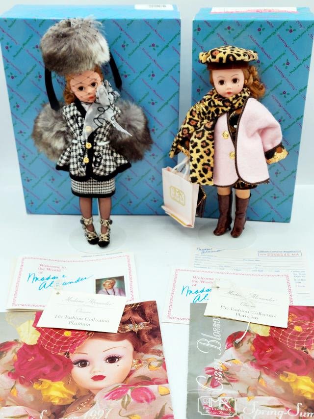 Appraisal: Madame Alexander Fashion Collection Platinum Dolls includes Coral and Leopard