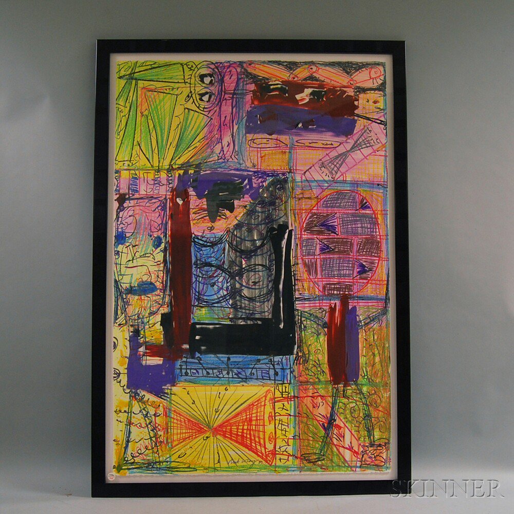 Appraisal: Dick Wray American - Abstract Composition Signed Dick Wray l