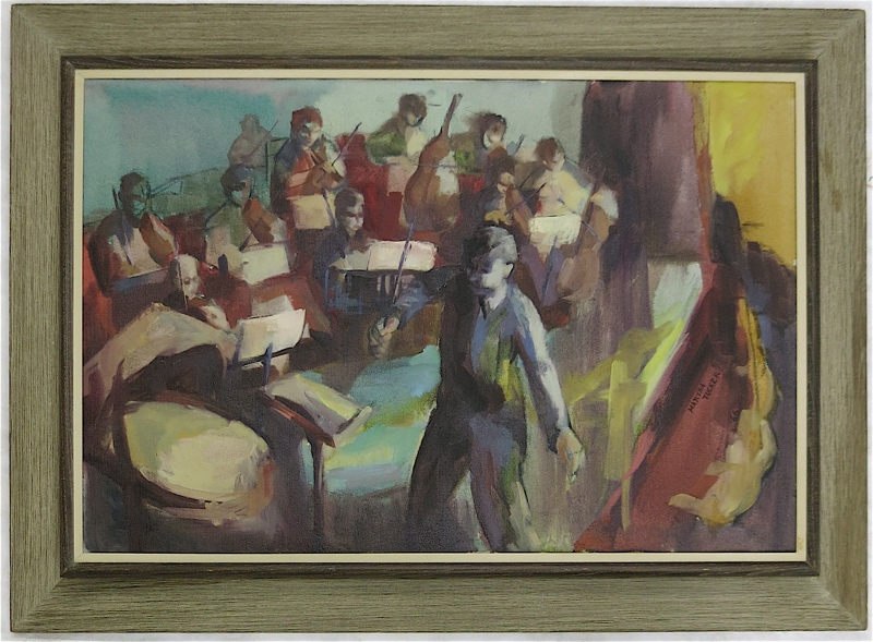 Appraisal: MARTHA TUCKER OIL ON CANVAS Northwest School th century Orchestra