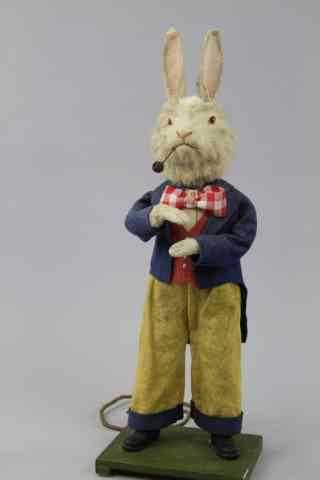 Appraisal: a STANDING RABBIT DISPLAY FIGURE Electric powered very early full