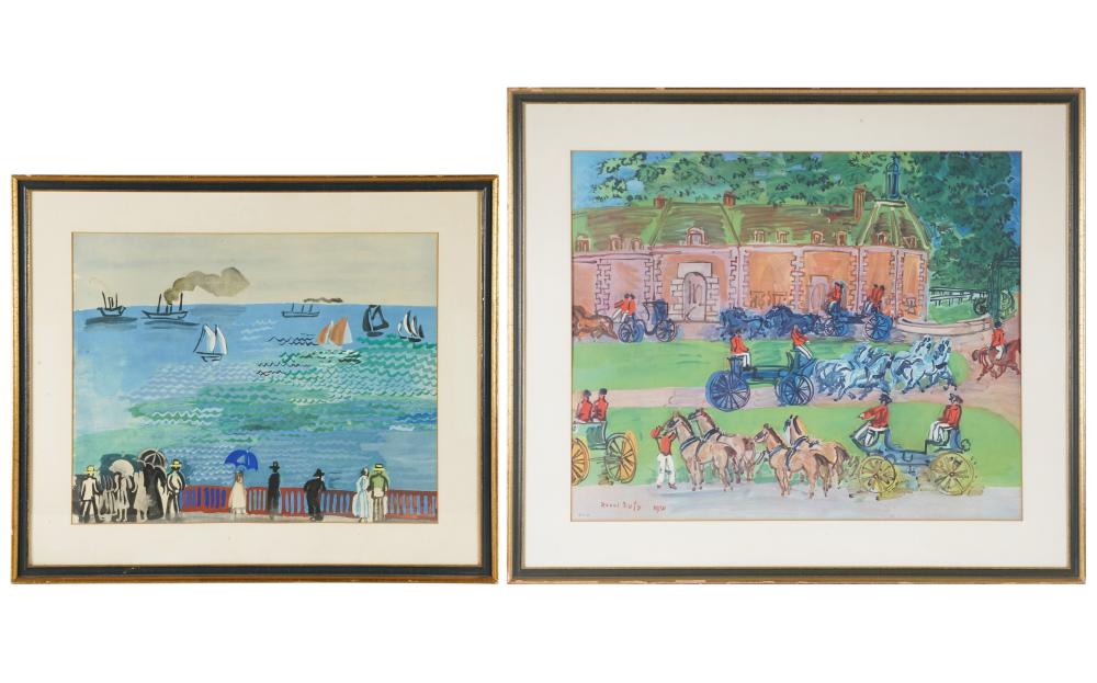 Appraisal: AFTER RAOUL DUFY TWO COLOR PRINTSthe first signed and dated