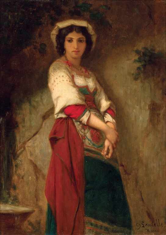 Appraisal: CHARLES ZACHARIE LANDELLE French - Portrait of a Woman oil