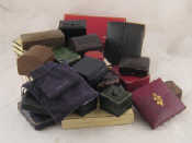 Appraisal: A mixed lot of jewellery boxes pouches etc including Links