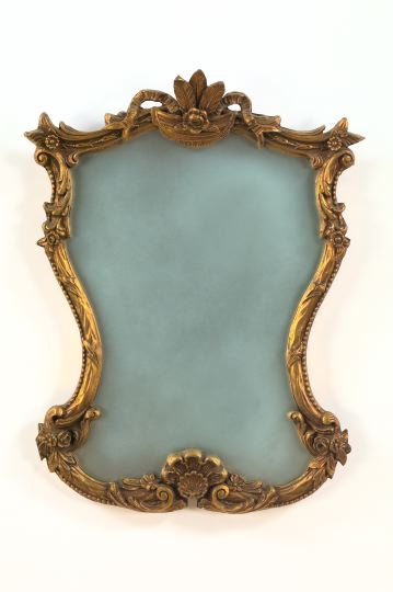 Appraisal: Italian Carved and Gilded Wood and Plaster Looking Glass second