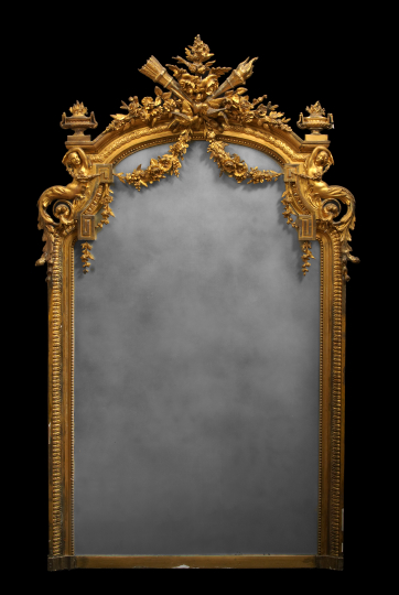 Appraisal: Napoleon III Giltwood Looking Glass third quarter th century in