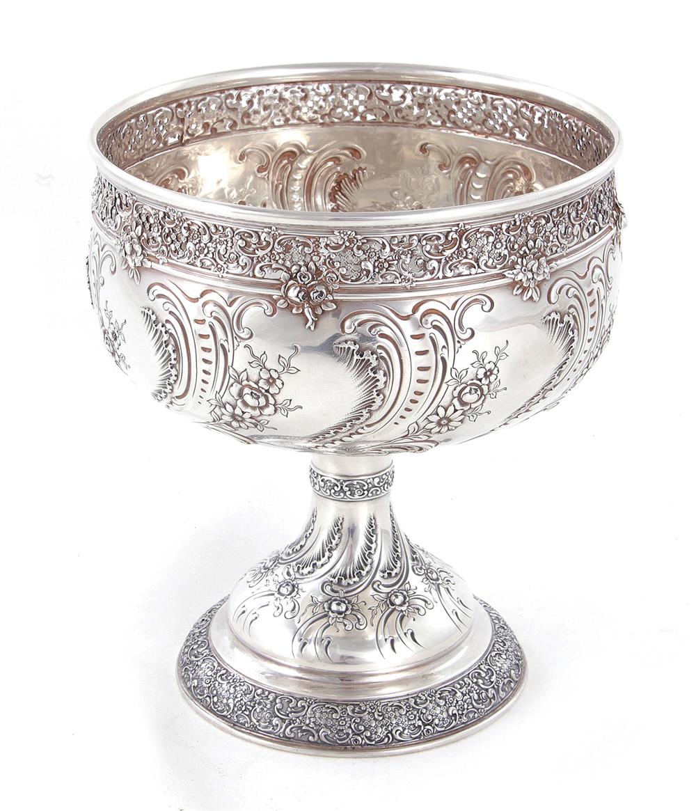 Appraisal: Tiffany Co sterling centerpiece early th century deep bowl with