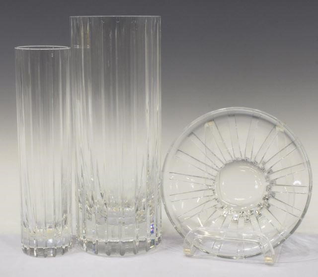 Appraisal: lot of French Baccarat crystal tableware including Harmonie cylindrical vases