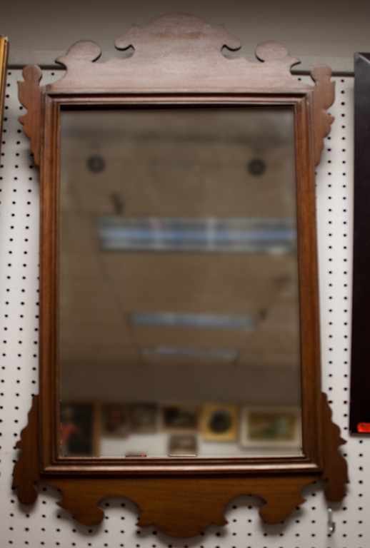 Appraisal: Chippendale style mahogany mirror Estimate - All property is sold