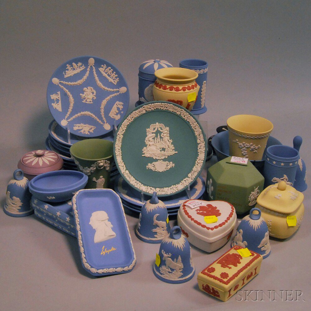 Appraisal: Approximately Forty Modern Wedgwood Jasper Items th century including a